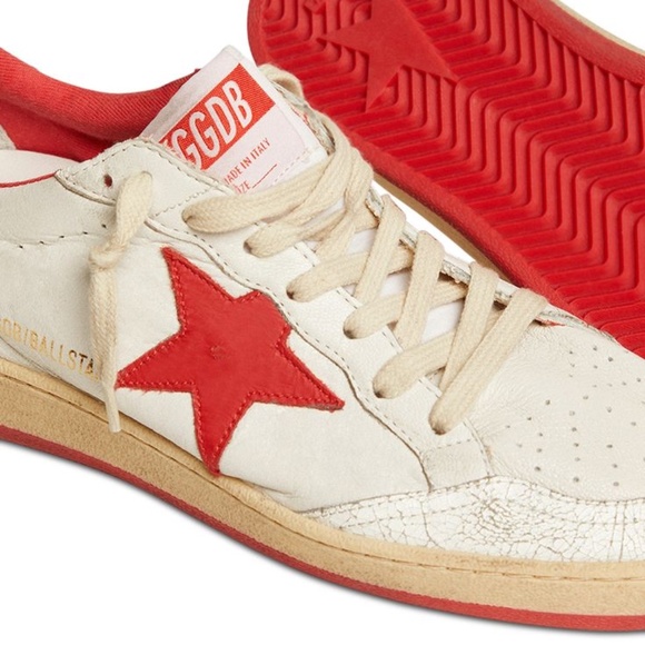 Golden Goose Ballstars - very worn down but still wearable. Sole needs fix - Picture 2 of 8
